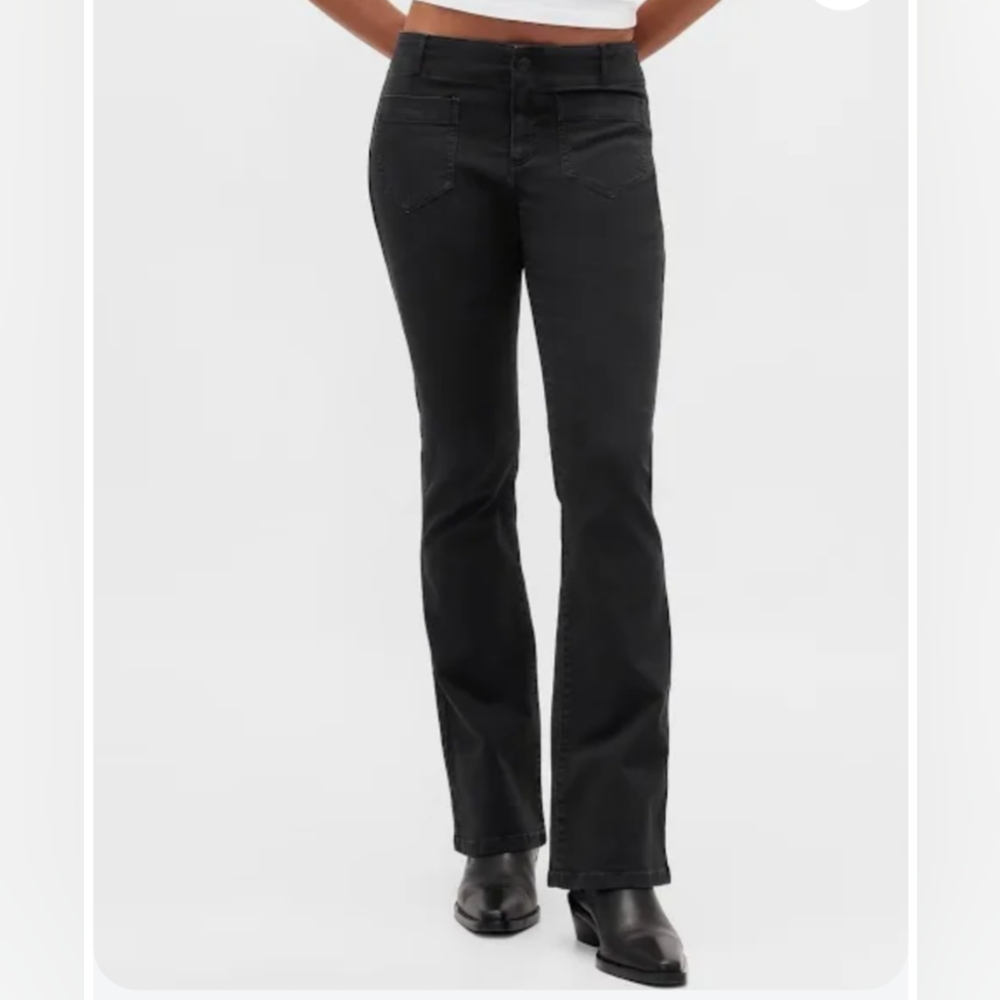 Sag Harbor Pants Womens 6P Black Stretch Slimming Straight Leg NWT
